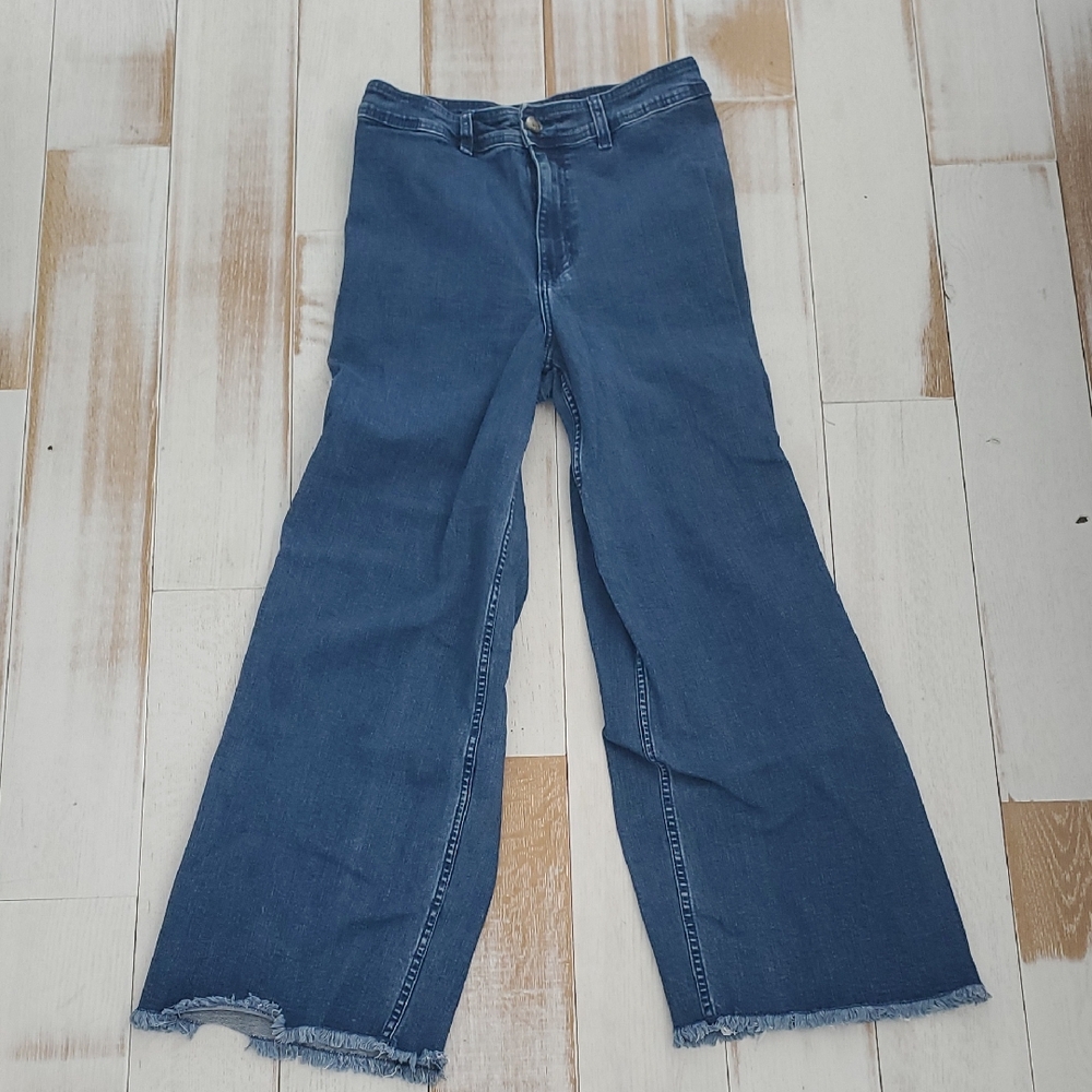 Billabong Blue Flare Wide-Leg Jeans